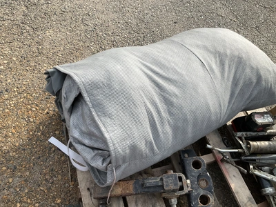 Gray pu camper cover comes with bag for storage