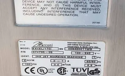 Used Videojet 374795-07 Ink Jet Printers Delaware US | United Machine Co. #1562350