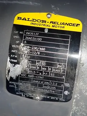 USED BALDOR VM3613T