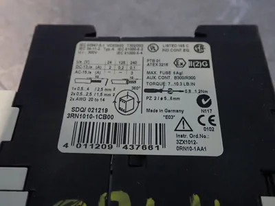 USED SIEMENS 3RN10101CB00
