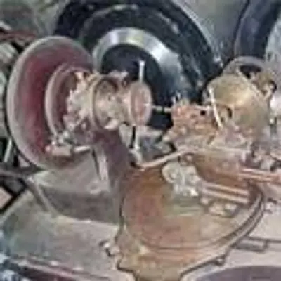 2987-385 Antique RA Lienhard Chaux-de-Fonds Brocading Machine