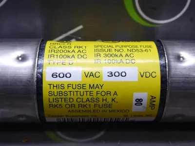 Box of 5 Cooper Bussmann LPS-RK-80SP Low Peak Time-Delay Fuses 600VAC New NIB
