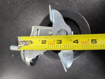 New | in-Stock Falcon Restaurant Supply New 4" Swivel Threaded Stem Caster Wheel with Brake - 1/2" - 13 x 1 1/2" Stem, 240 lb. Capacity Casters Illinois US | Falcon Restaurant Supply #1376673