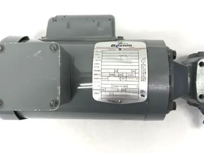New | in-Stock Boston Gear Single-Phase Motor 1/4HP 33-896-919 w/ F71010KPB4J6 Reducer Gearmotors Michigan US | Maverick Industrial Sales #1398381