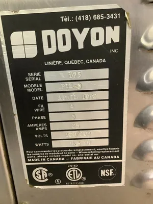 152-0448 Doyon PIZ-3 Triple Stack Electric Countertop Pizza Oven