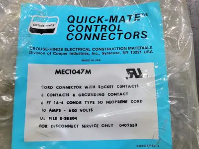 NEW CROUSE-HINDS MEC1047M