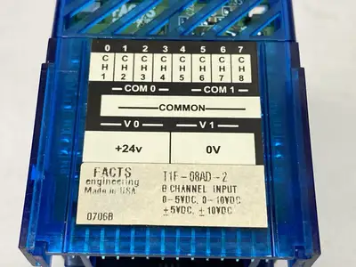USED AUTOMATIONDIRECT TERMINATOR ANALOG INPUT MODULE W/ T1K-08B BASE