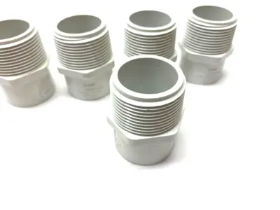 USED SPEARS REDUCER ADAPTER PCV SCH40 1-1/4" X 1" WHITE