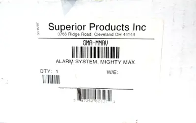 NEW SUPERIOR PRODUCTS GMA-MMAV ALARM SYSTEM GMAMMAV