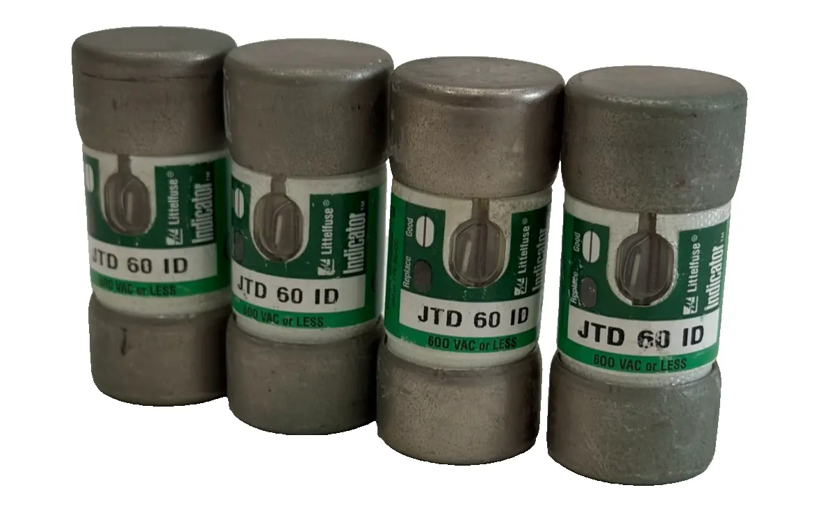 NEW LOT OF 4 LITTELFUSE JTD 60 ID INDICATOR FUSES