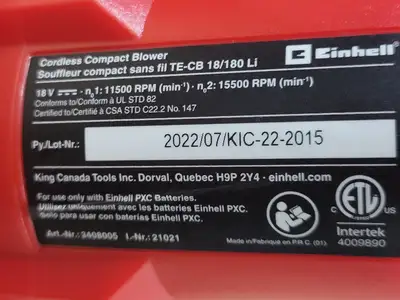 NEW EINHELL 3408005