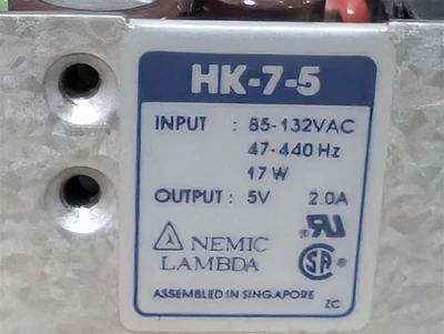 Nemic Lambda HK-7-5 Power Supply Module 5VDC 2.0A Used
