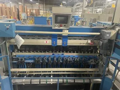 USED 1998 JAGENBERG 86.61” WIDE SYNCHRO SHEETER  400-2200 MODEL WITH DUAL SLITTER SECTION 1998 JAGENBERG 86.61” WIDE SYNCHRO SHEETER  400-2200 MODEL WITH DUAL SLITTER SECTION