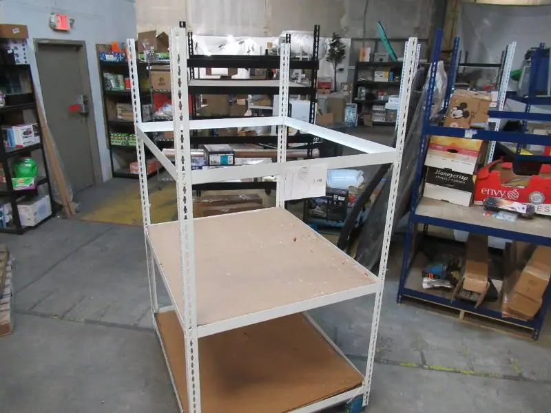 Adjustable White Metal Frame Built to Fit Onto Pallets - Perfect for Projects