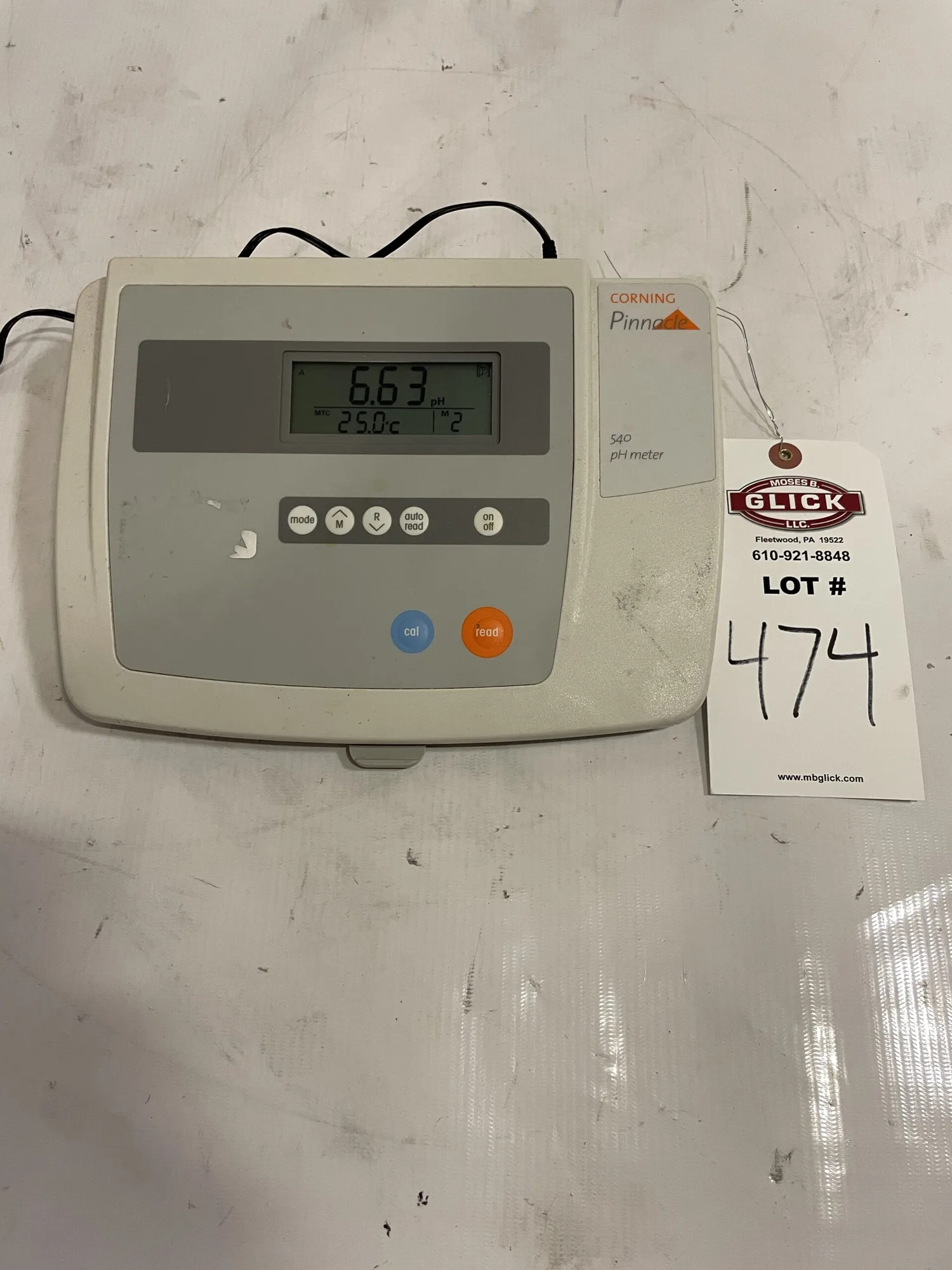Corning Pinnacle 540 Laboratory Benchtop pH Meter