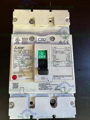 USED LOT OF 2 - MITSUBISHI ELECTRIC NF125-SVU NO FUSE CIRCUIT BREAKER