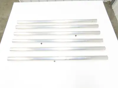 1-1/4"x 36" Sch 40 Aluminum Speed-Rail 1.66" Pipe OD Lot of 6