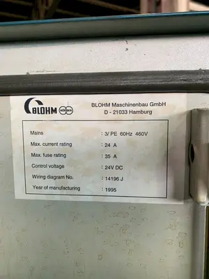 USED 1995 BLOHM 612
