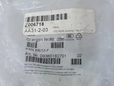 USED HARTING 09380182701