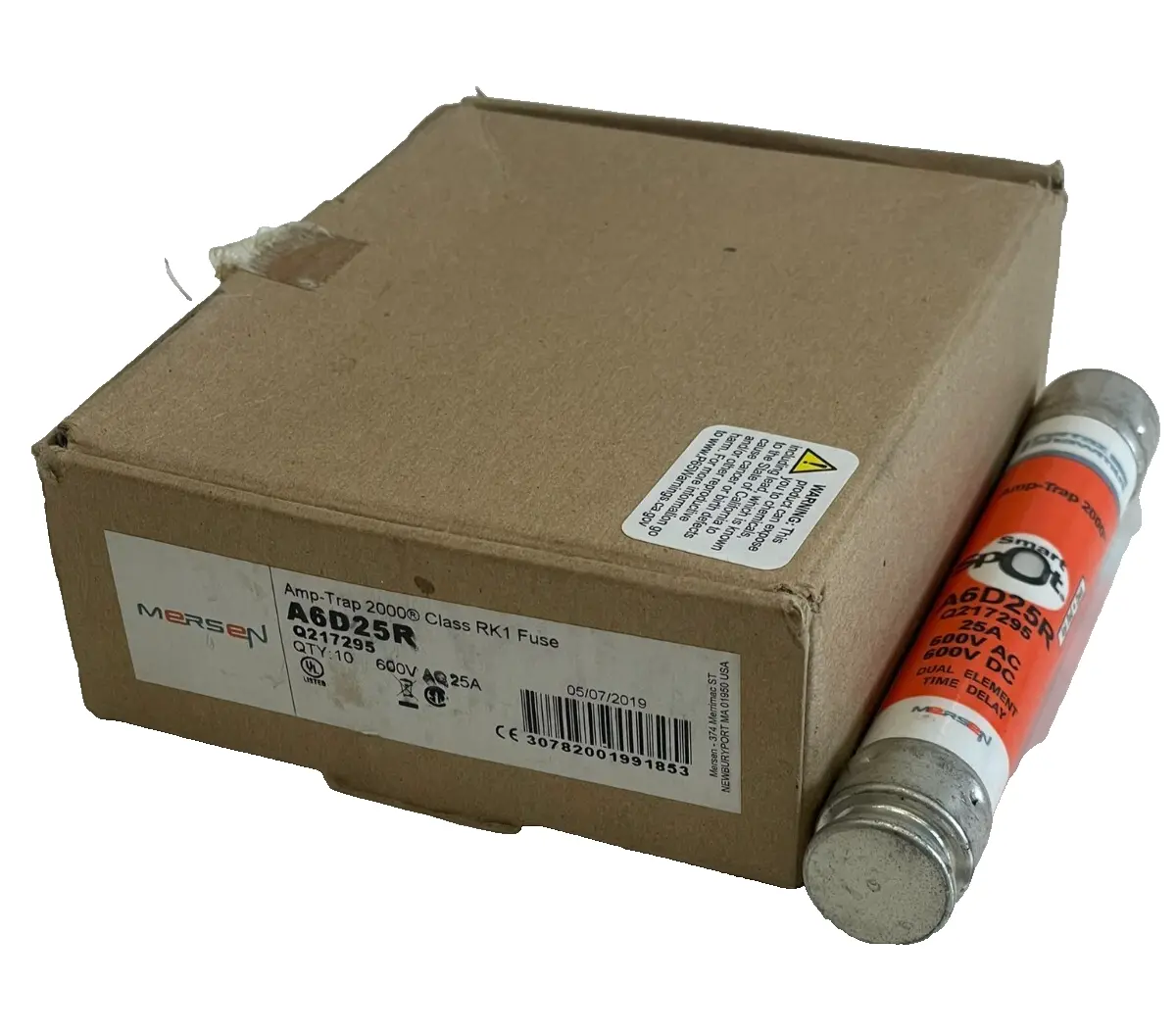 NEW MERSEN A6D25R FUSE 600V 25A LOT OF 8