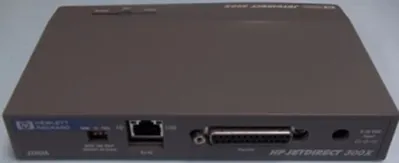 QTY. 1. HEWLETT PACKARD JET DIRECT 300X, SERIAL NO...