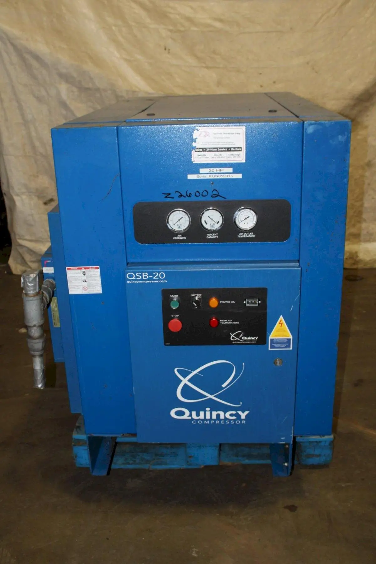 USED QUINCY QSB-20