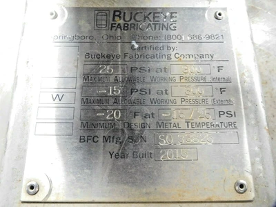 Used Buckeye Does Not Apply Dish & Cone Bottom Tanks Ohio US | Equipment Recovery Corp. #1331349