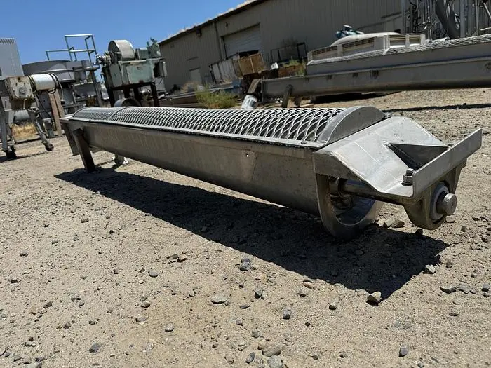 Conveyor, Screw, 6" X 7', Stainless Steel, Less Motor, #5880238