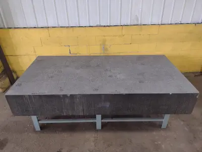 8' X 4' X 14" CHALLENGE PRECISION LAYOUT INSPECTION GRANITE TABLE: STOCK #23804