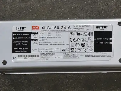 USED MEAN WELL XLG-150-24-A