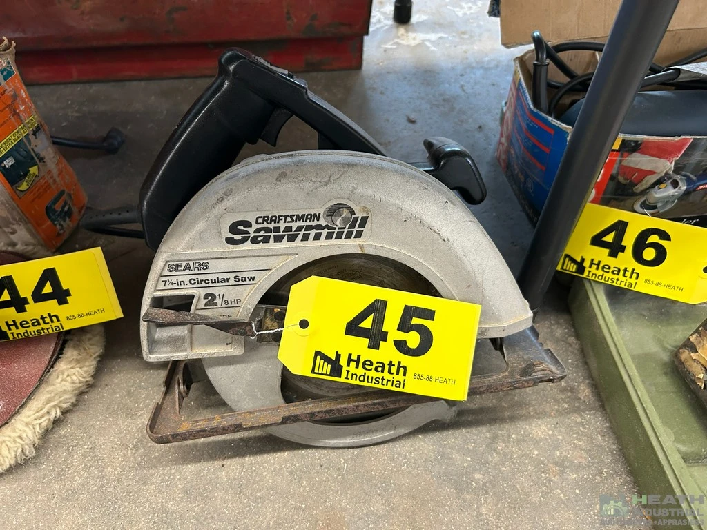 Used _UNKNOWN_ CRAFTSMAN SAWMILL 7-1/4" CIRCULAR SAW Trim Saws Illinois US | Heath Industrial Auction Services #1379638