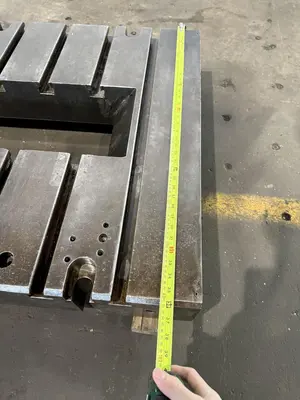 36" X 72" T-SLOTTED BOLSTER PLATE. STOCK #0132325