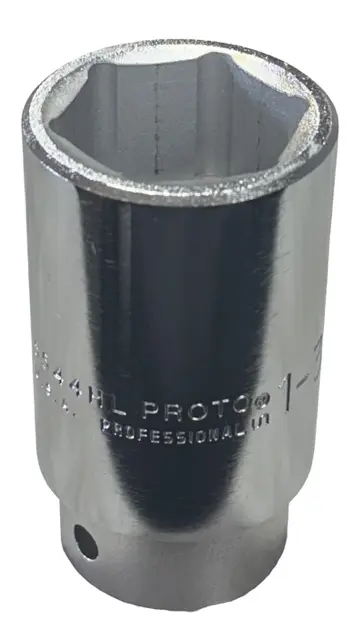 Proto 3/4" Drive 1-3/8" Deep Socket 6 Point USA Made J5544HL