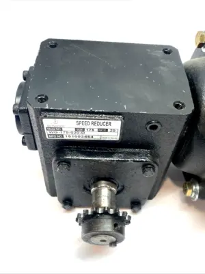 USED IRONHORSE MOTOR 3/4HP W/ WG-175-020-D WORM GEARBOX 20:1