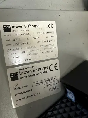 BROWN & SHARP GLOBAL IMAGE 5.7.5 CMM COORDINATE MEASURING MACHINE WITH PC-DMIS: STOCK #22825