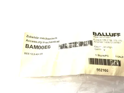 New | in-Stock Balluff Positive Stops Proximity Sensor Mount BES 12,0-KH-2S Proximity Sensors Michigan US | Maverick Industrial Sales #1459712