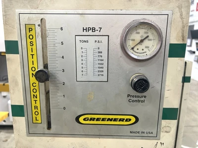 USED 1996 GREENERD PRESSES GREENERD HPB-7 PRESS