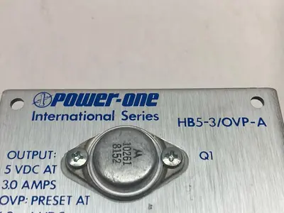 Used POWER ONE HB5-3/OVP-A Miscellaneous Equipment (Electrical & Power) Ohio US | Surplus Asset Holdings #1209420