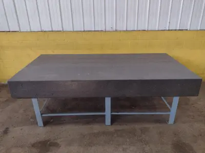 8' X 4' X 10" CHALLENGE PRECISION LAYOUT INSPECTION GRANITE TABLE: STOCK #23801