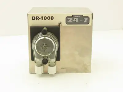State Chemical DR-1000 Metering Pump 24-7 Type Stainless Housing 6VDC 1200489