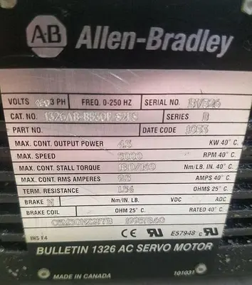 USED ALLEN-BRADLEY 1326AB-B420E-21