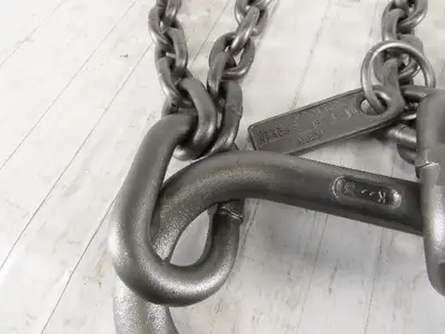 ACCO 90T4693 Double Basket Continuous Chain Sling 3/8" X 6'1" 18500Lb at 60°