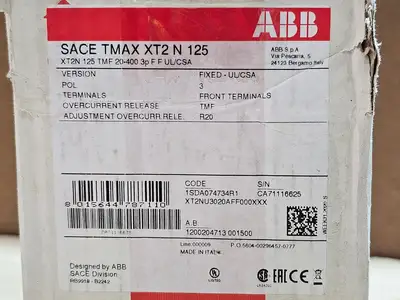 NEW ABB SACE TMAX XT2N 125