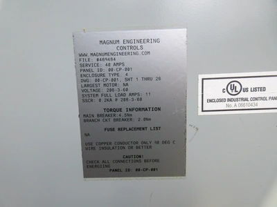 Logic Control Panel