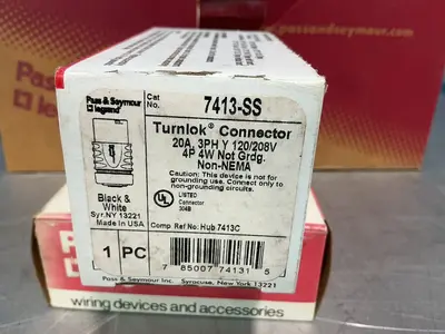 Used PASS & SEYMOUR LEGRAND 7413SS / L1630R Electrical Fittings Ohio US | HGR 24 #1478218