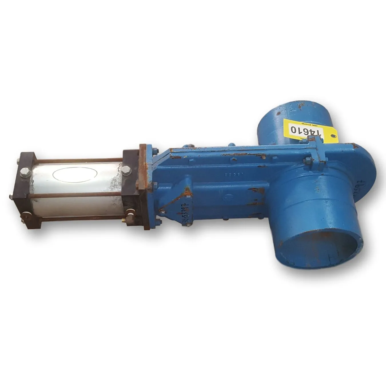 Used Allen Sherman Hoff ASHvac 8" segregating Knife Gate valve