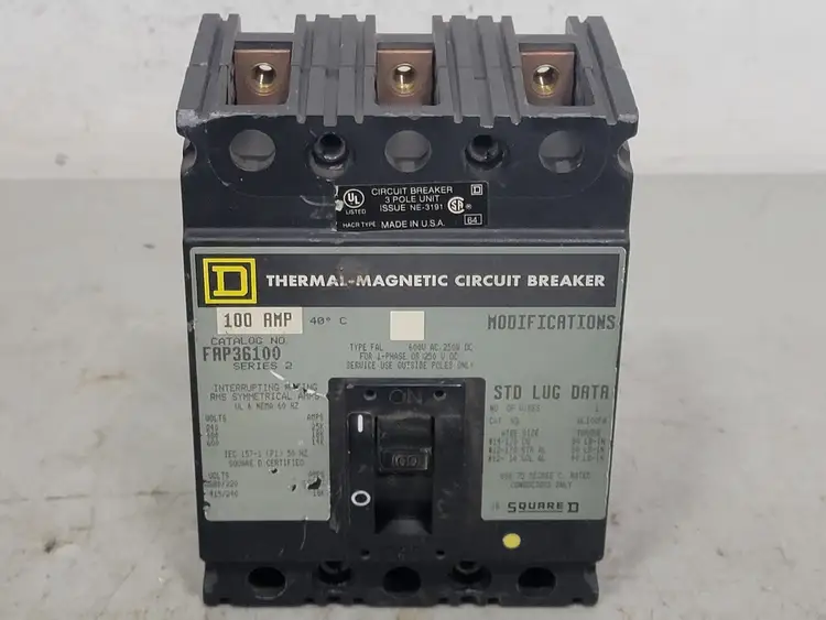 Used SQUARE D FAP36100 Switchgears British Columbia CA | Lenmark #240960