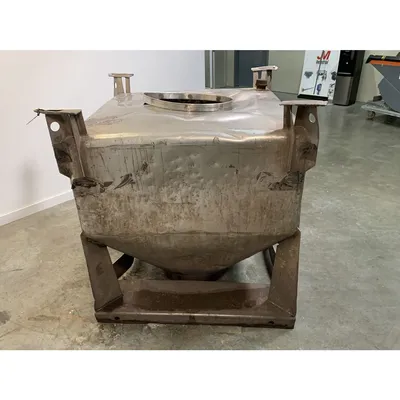 Used 1000 Liter (35 cu. Ft) IBC Matcon Stainless Steel Portable Tote Bin