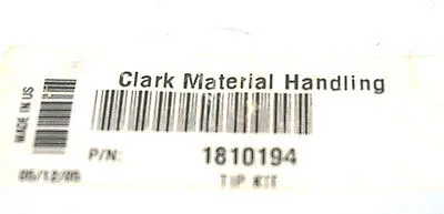 NEW CLARK MATERIAL 1810194 TIP KIT