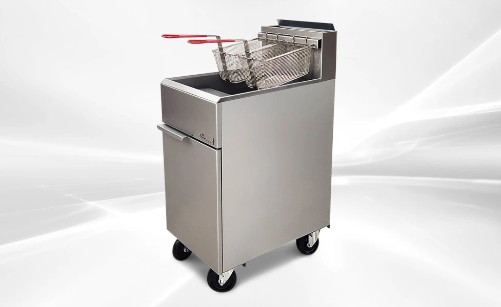 171-0461 40lb Double Propane Gas Deep Fryer